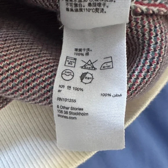 & OTHER STORIES Floral Patterned Sweater 100% cotton size XS - Picture 9 of 13